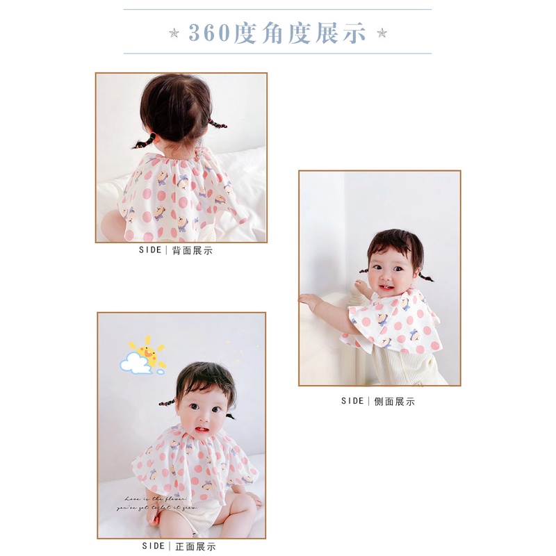 BIANCA - Bibs Anak / Celemek Anak Karet Lingkaran WHITE RABBIT SERIES