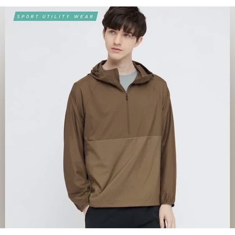 UNIQLO JAKET PARKA ANORAK SAKU UV PROTECTION