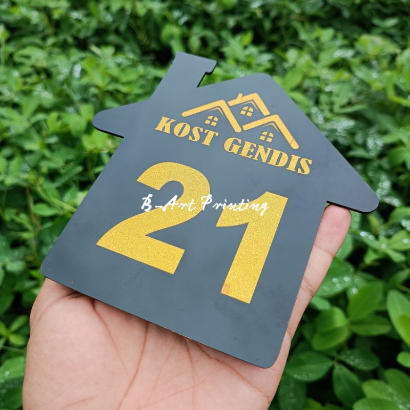 TERLARIS!!! NOMOR RUMAH ACRYLIC MURAH - UKURAN 15 CM X 15 CM - NOMOR RUMAH ELEGAN KUALITAS TERBAIK