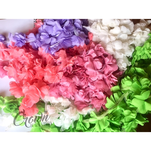 Aplikasi Bunga Frill Sifon