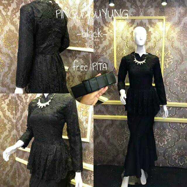 Set Kebaya murah Burkat Pinguin + Duyung Size M,L,XL