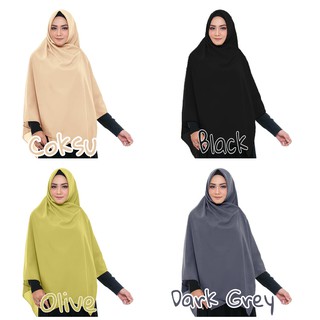 Hijab Wolfis  Jumbo Kerudung Segi  Empat  Wollpeach Jilbab  