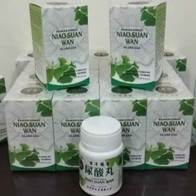 niao Suan WAN pil urik asid asli Taiwan putih obat asam urat rematik