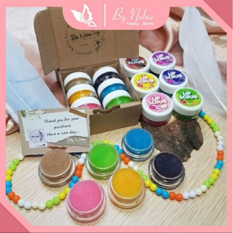 LIP SCRUB NOBEEE | SCRUB BIBIR | MELEMBUTKAN BIBIR