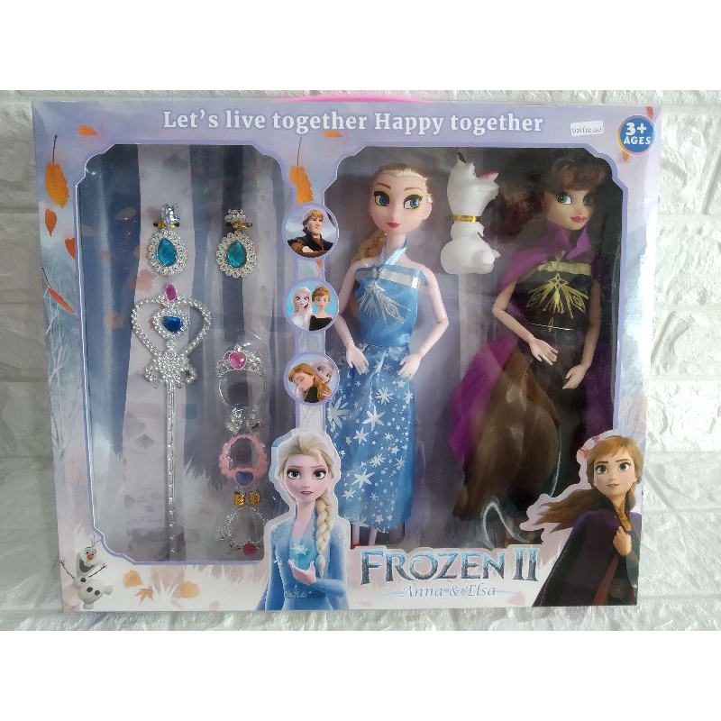 boneka Frozen Elsa dan Anna