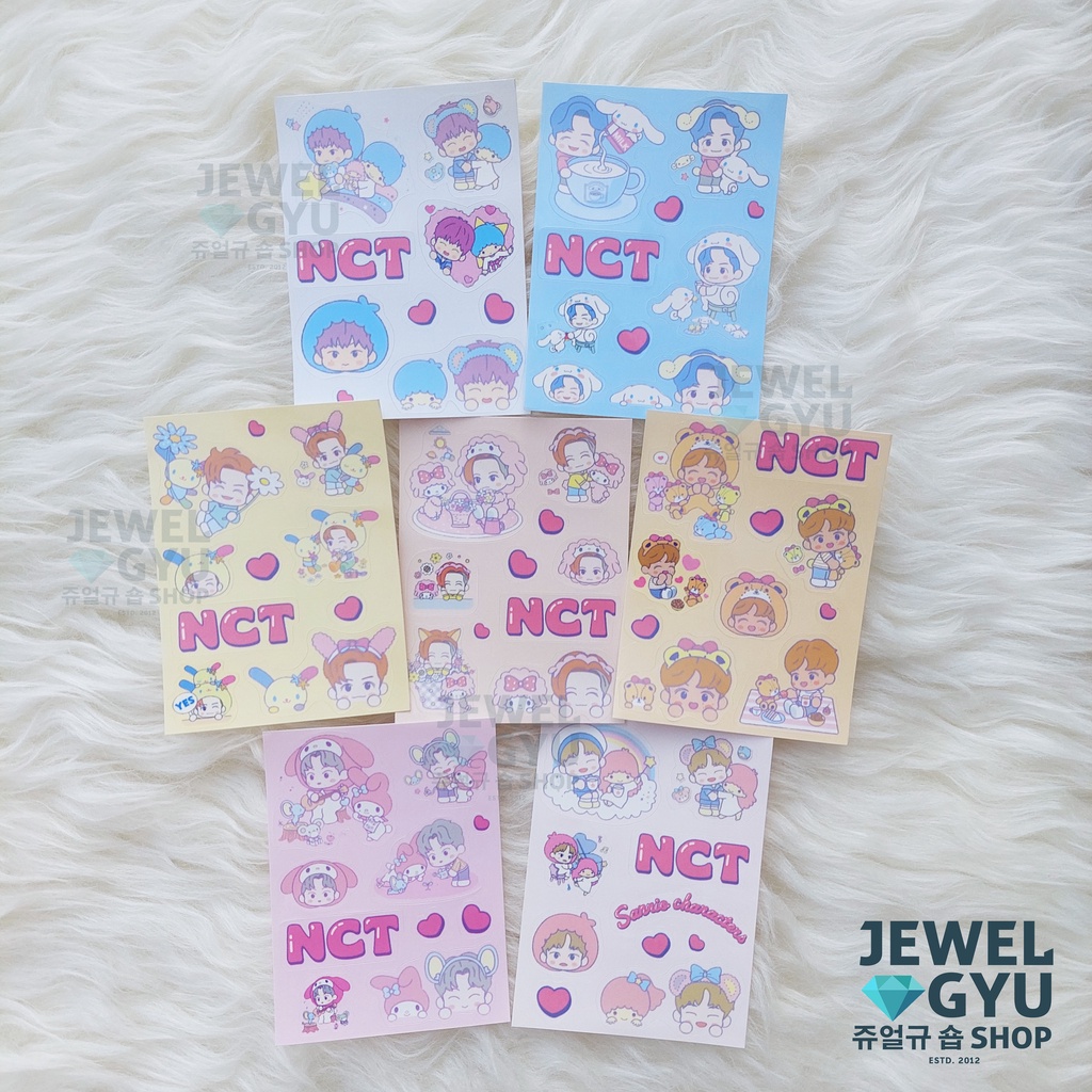 

NCT Dream Sanri0 Glossy Sticker / Stiker Mark Renjun Jeno Haechan Jaemin Chenle Jisung KPOP