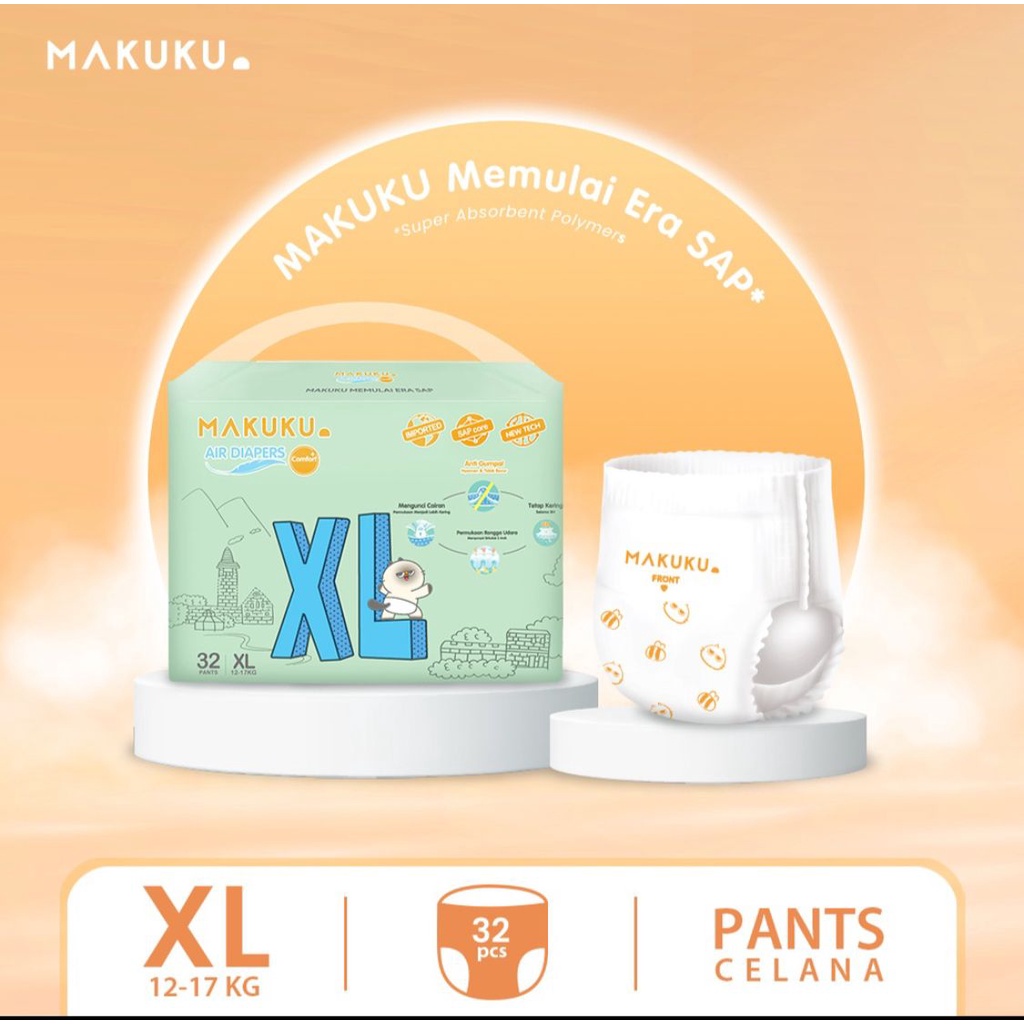 MAKUKU AIR DIAPERS COMFERT PANTS