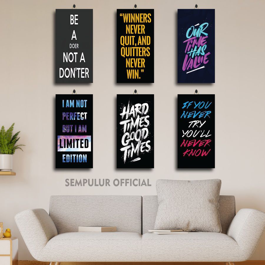 21-31 PAJANGAN DINDING MURAH BOB SADINO QUOTE 15X30 HQGSX/6KQKB/ DEKORASI KAMAR BAYI QUOTES ENJOY LI