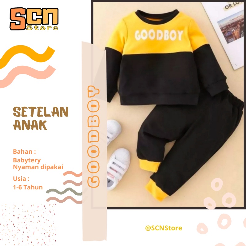 SCN STORE Setelan Sweater Anak Usia Baby-6 Tahun