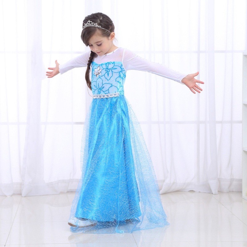 Dress Frozen Elsa Gaun Elsa