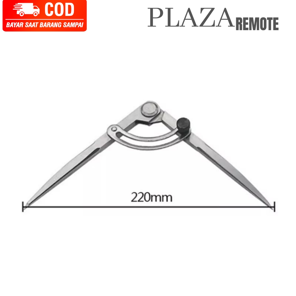 JANGKA KOMPAS PENANDA ADJUSTABLE LOCK SISTEM LINGKARAN Scribe DIY BESI STAINLESS