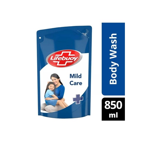 Lifebuoy Sabun Cair Mild Care, Total 10, Lemon Fresh Refill 825ml