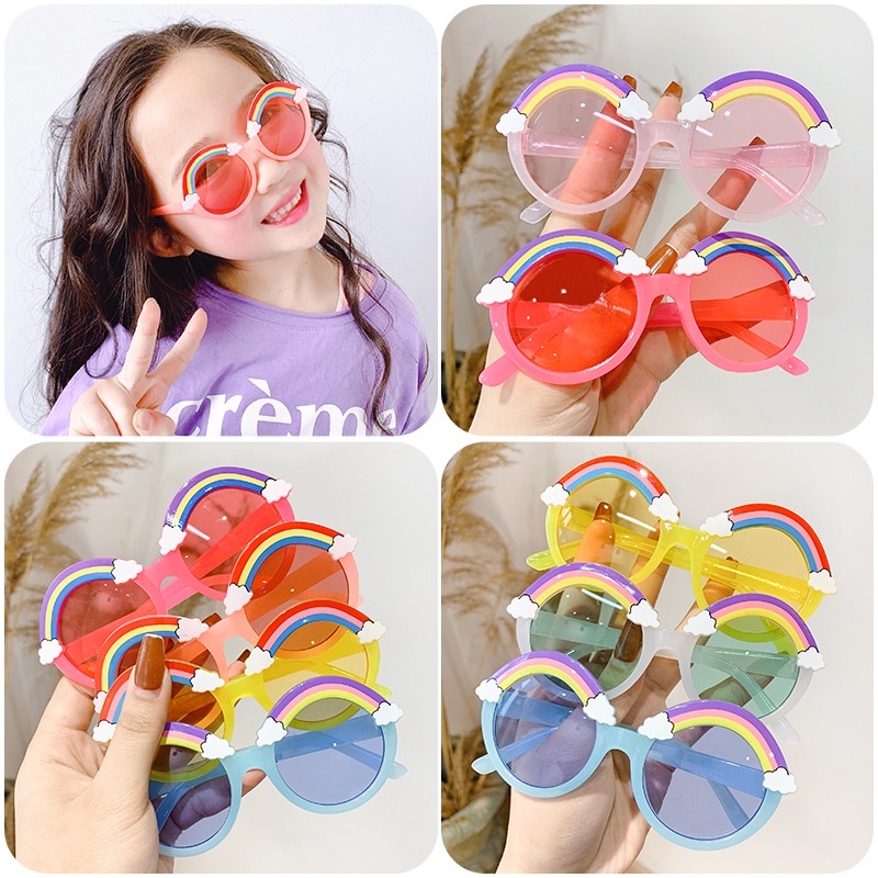 OPTIC - F5329 Kacamata Anak Rainbow High Quality / Kacamata Anak New Trend Fashion Terbaru / Kacamata Anak Motif Pelangi