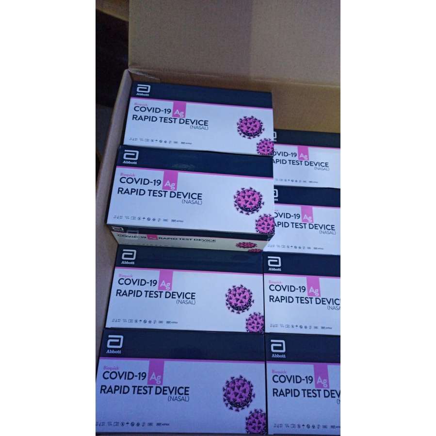 Jual JAMIN ORI !! ABBOTT ANTIGEN SWAB NASAL BIOQUICK AKD (Min. 5 Box