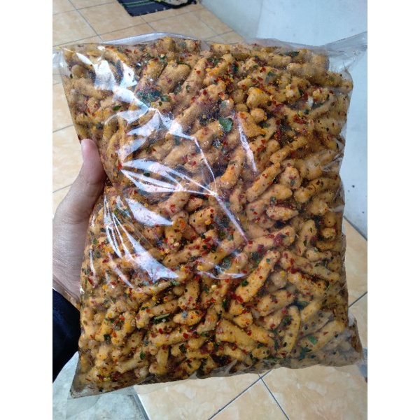 

Basreng Stik Pedas Daun Jeruk 1kg Basreng Kiloan