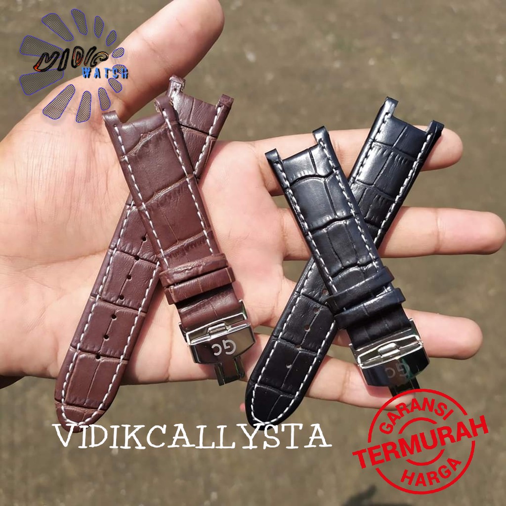 Strap Tali kulit jam tangan gc guess 22mm guess leather Premium 22 mm