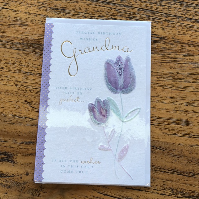 

Grandma birthday card (lilac)