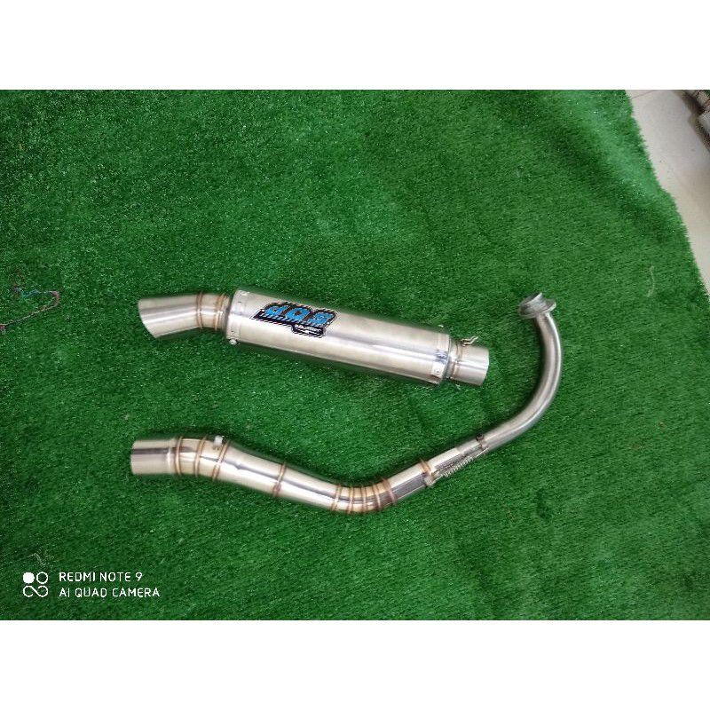 Knalpot racing dos Muffler Beat fi beat karbu mio sporty vario 110 scoopy fino nmax pcx lexy dll