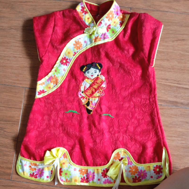 Baju Cheongsam Anak Perempuan Premium Preloved