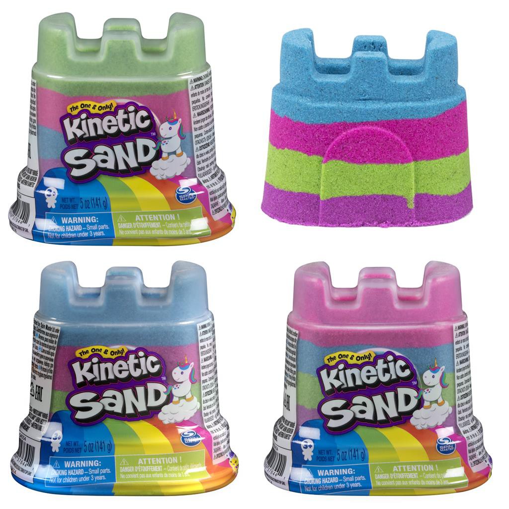 Kinetic Sand Rainbow Unicorn Castle 5oz