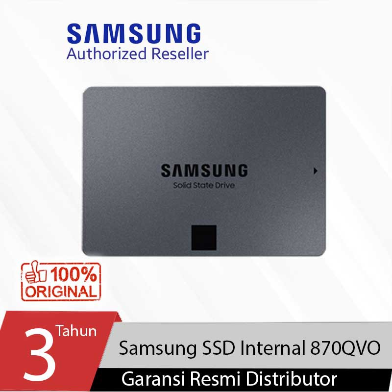 Samsung SSD 870 QVO 2.5 1TB 2TB 4TB SATA III 560MB/S Internal SSD SATA3 QLC  Garansi Resmi 3thn