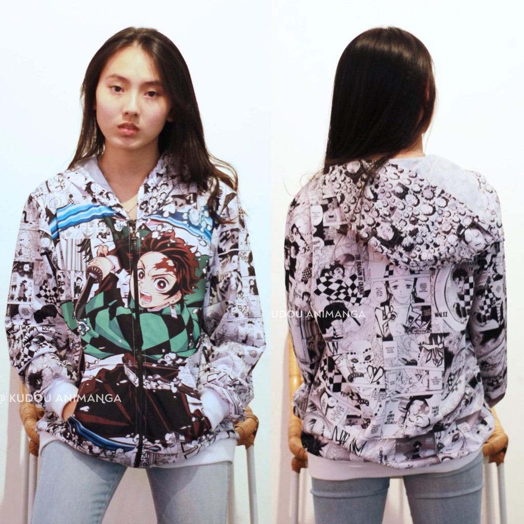 Jaket Tanjiro Kimetsu no Yaiba Fullprint