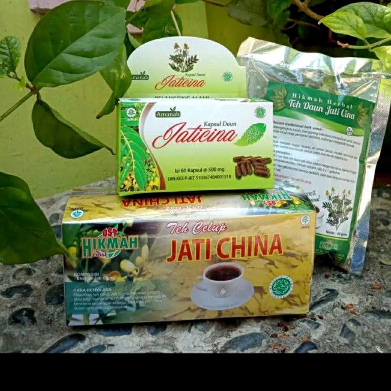 

Kapsul herbal daun jati cina amanah isi 60 kapsul obat herbal pelangsing alami Daun Herbal Alami