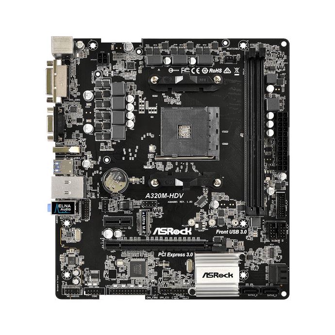 Asrock Motherboard A320M-Hdv