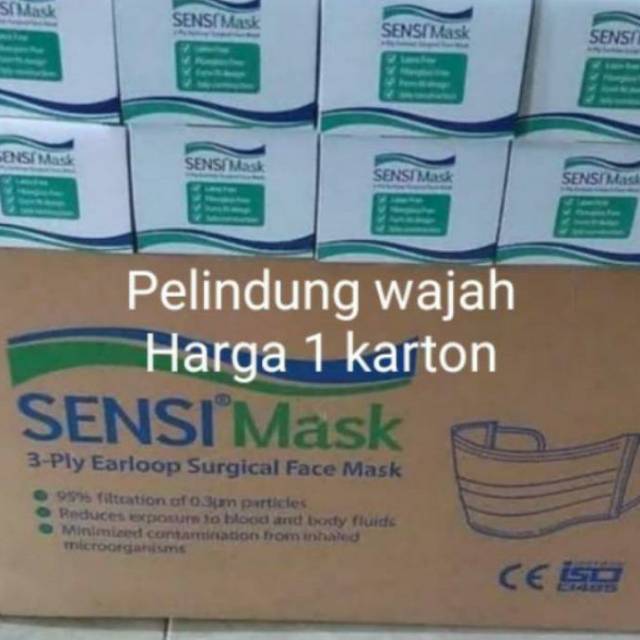 Masker sensi earlop harga 1karton