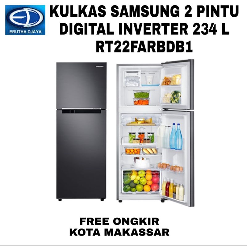 Kulkas SAMSUNG 2 Pintu Inverter 234 L RT22FARBD1