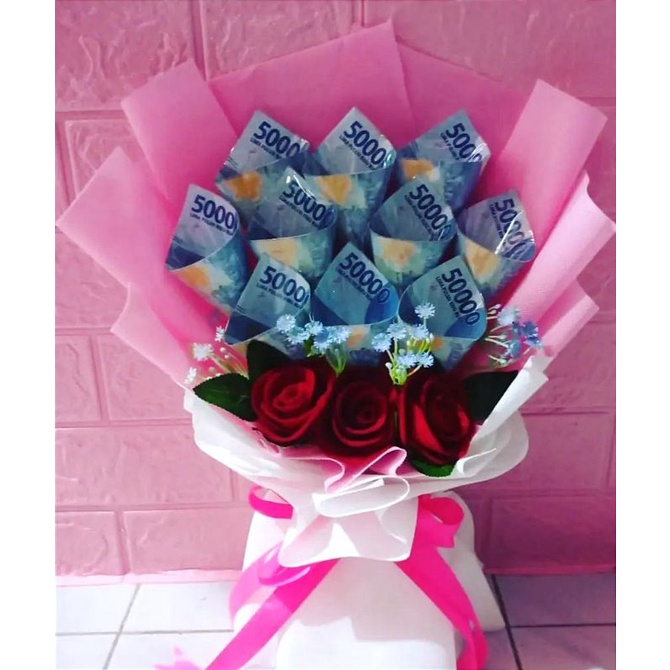 

buket uang pecahan 50 ribu