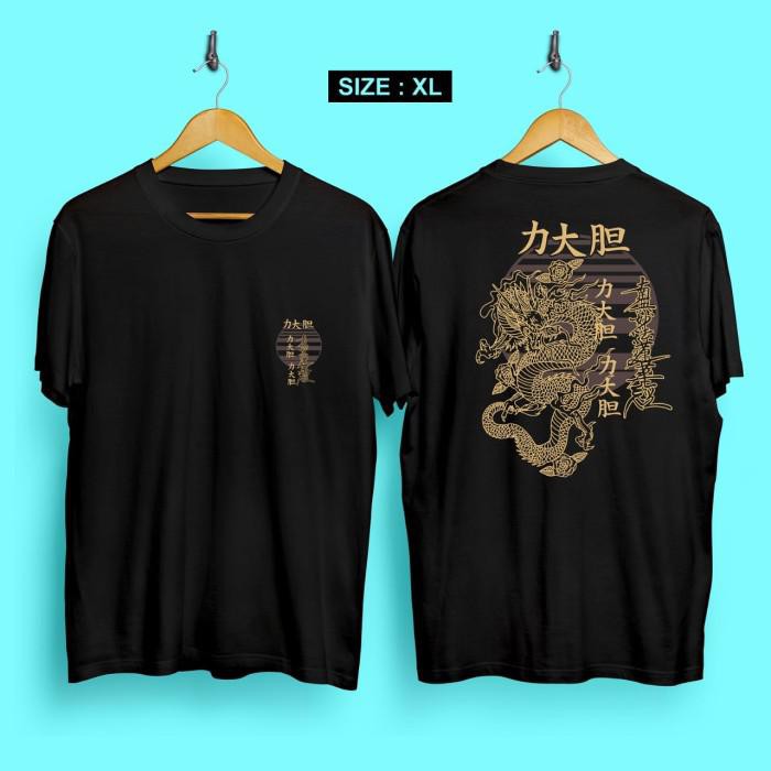 JF Kaos distro pria Japan Gold XL T-shirt pria Baju pria Atasan pria