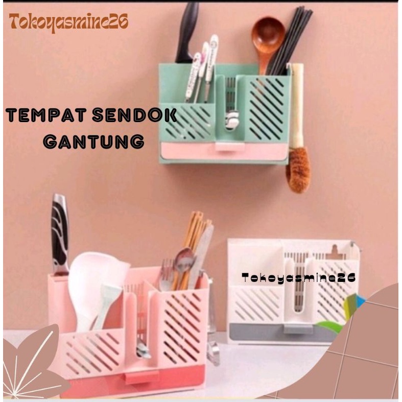 Tempat Sendok Garpu Asvita/Tempat Pisau Sumpit Gantung Winston