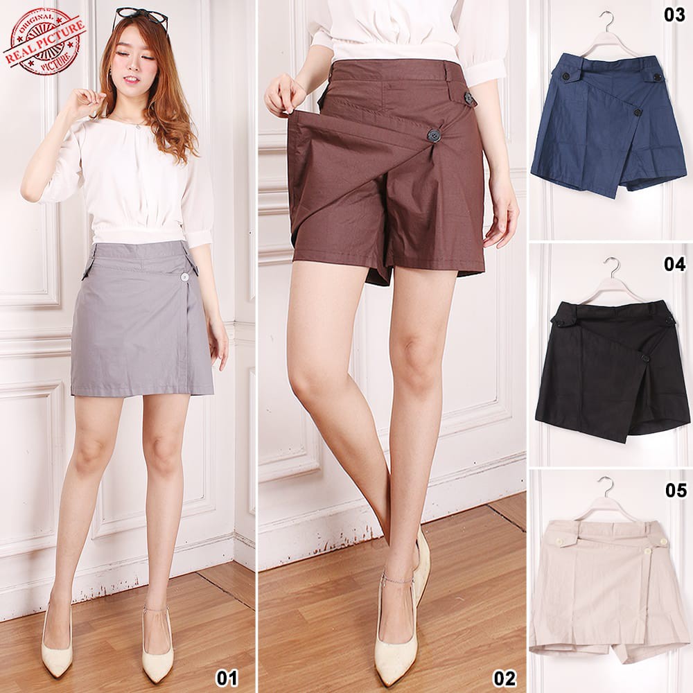 SB Collection Celana Pendek Popi Hotpants Rok Casual Jumbo Wanita