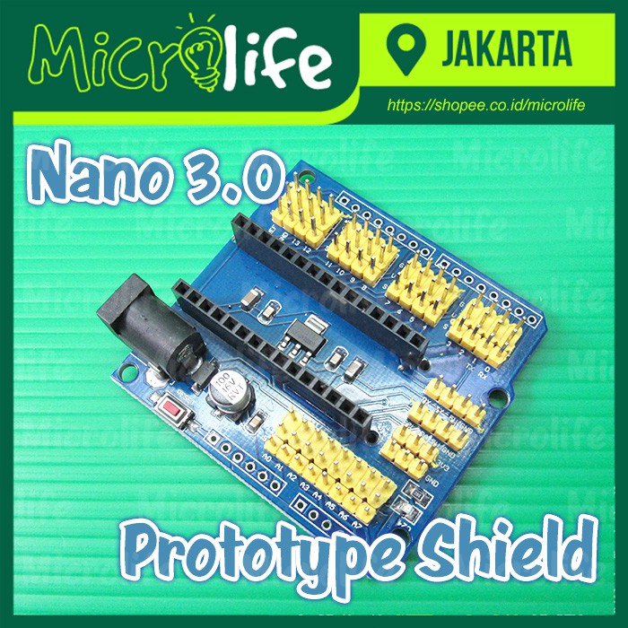 Nano v3.0 Expansion Prototype Shield Breakout Board