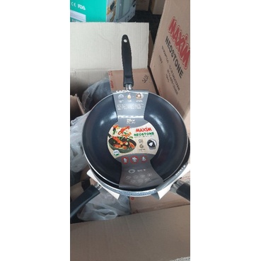 WAJAN PANCI KUALI PENGGORENGAN MAXIM NEOSTONE DEEP WOK 24 28 CM STIR FRY ANTI LENGKET AWET ORIGINAL