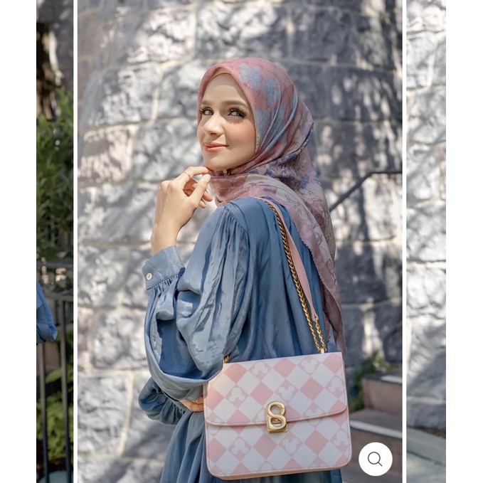 Disney x Buttonscarves The Dream Park XL Voal Square - SWEET PINK