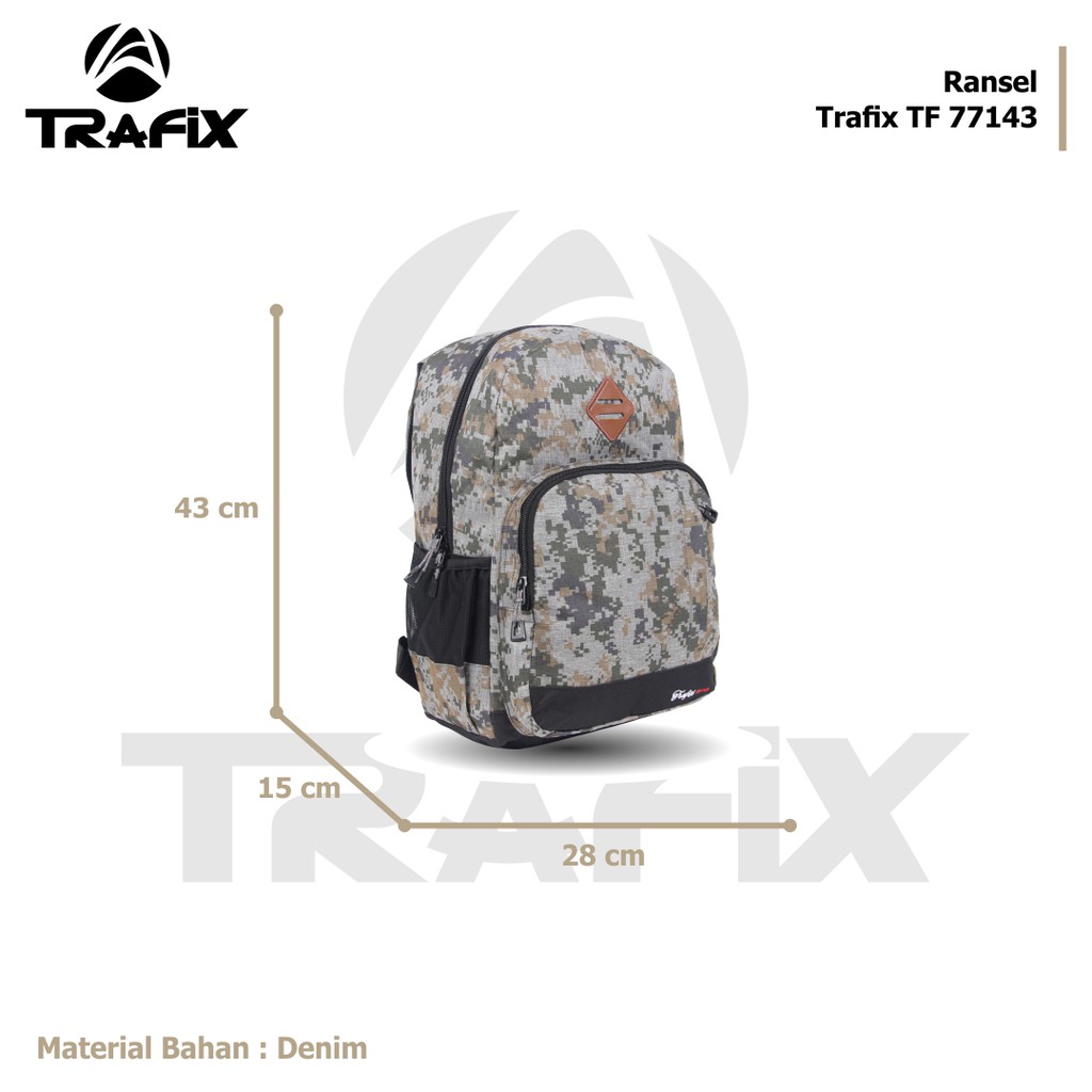 [KLIKTAS] Tas Ransel Laptop TRAFIX Lizzie 77143 - Tas Punggung pria Backpack sekolah kantor