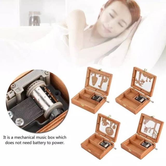 Kotak Music Kayu Klassik Kado Ultah Hadiah Ulang Tahun
