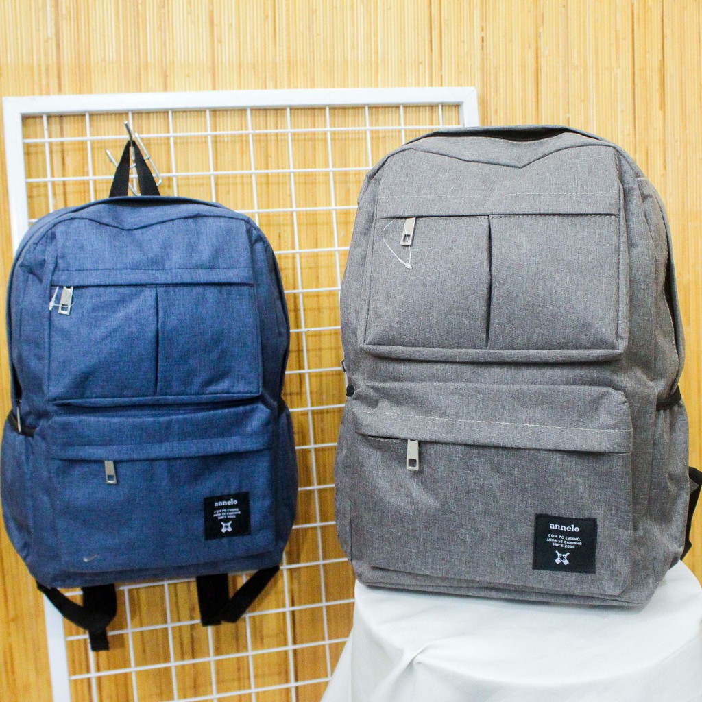 (TGS OLSHOP) - Ransel Pria Backpack Laki Laki Tas Punggung Sekolah Kuliah Kerja Backpack Cowok Kanvas Murah