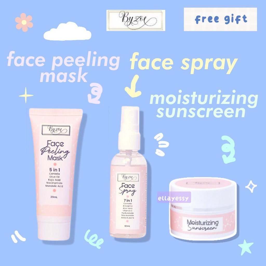 byzoe face peeling mask dan face spray