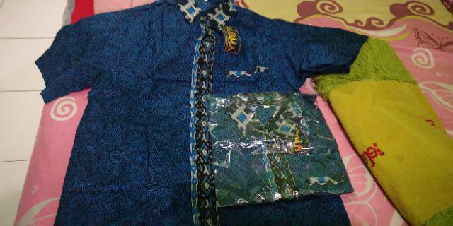 022 Zahira Batik Hrb026 Kenongo Hem Kemeja Batik Pria Lengan Penjang Katun Primis Halus M L Xl