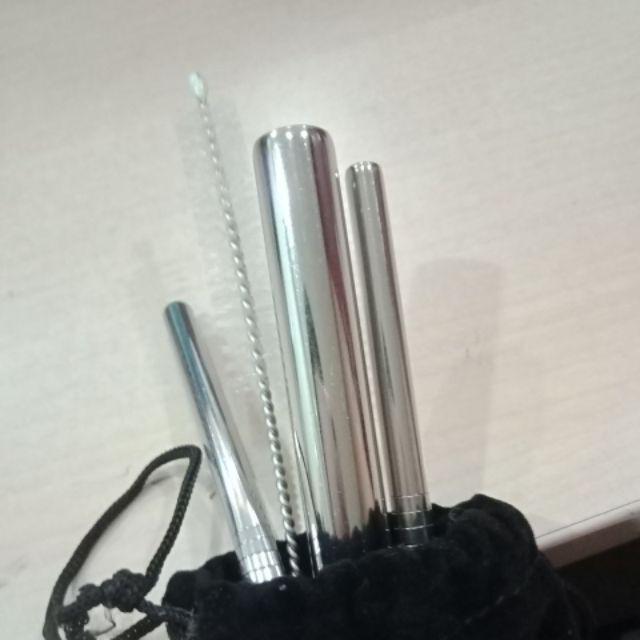 [ready Stock Sby/sda] 5 In 1 Sedotan Stainless - Stainless Straw