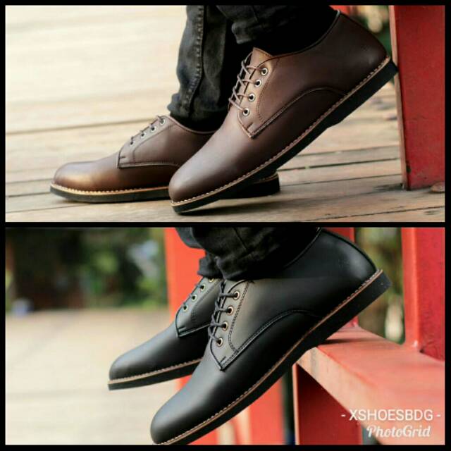 Sepatu pria heroes Shoes Casual Formal kulit sintesis kerja