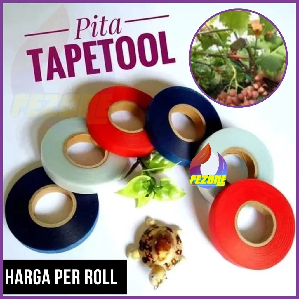 Isi Ulang Pita Tapetol Tapetool Refill Tape 30 meter Bahan Lentur Best Seller Pita Tanaman Tomat Cabai Melon Anggur Termurah FEZONE