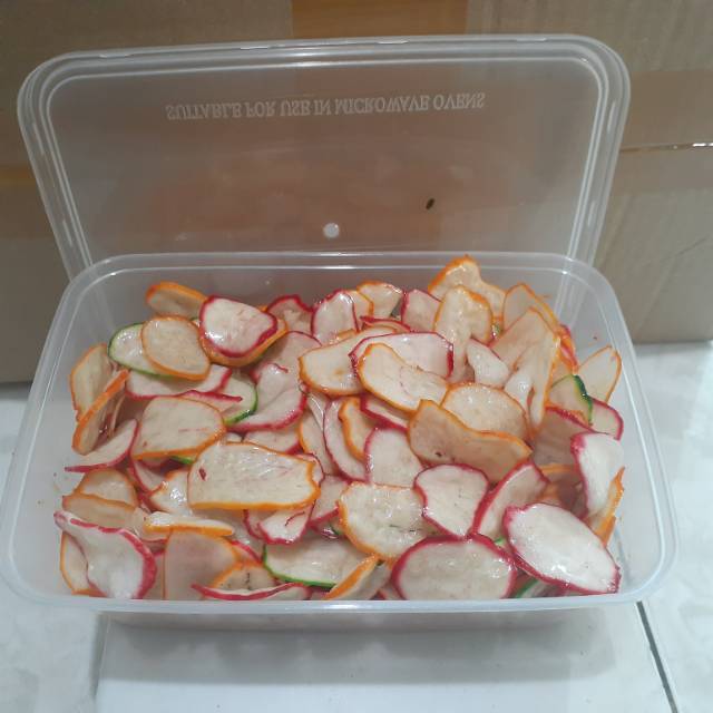 

KERUPUK SEBLAK WARNA 250GRAM KEMASAN BOX
