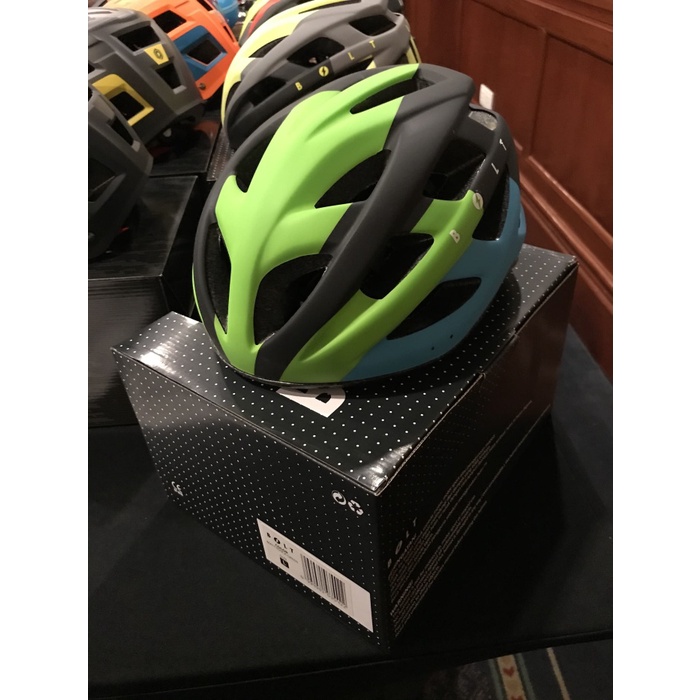 Helm Sepeda Gunung MTB Polygon Bolt - Hitam Merah, M