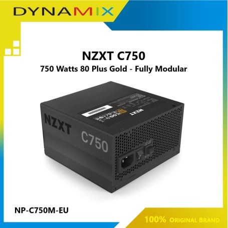 NZXT PSU C750M 750 Watts 80 Plus Gold - Fully Modular Power Supply NP-C750M GARANSI RESMI