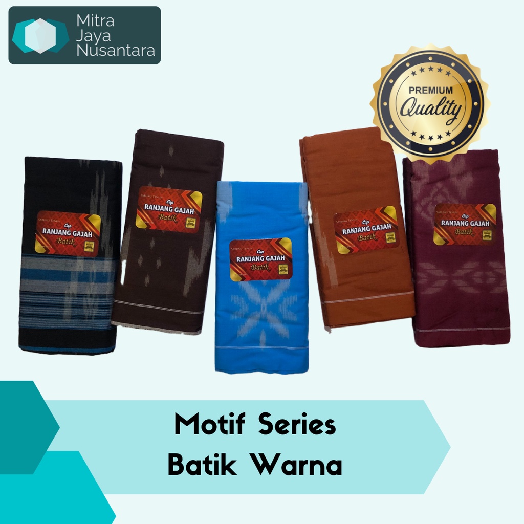 Sarung Tenun Ranjang Gajah Batik Warna Kualitas Premium