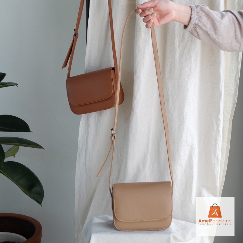 AMELBAGHOME - Tas Wanita Oxana Sling bag - Tas selempang Wanita simple - Tas selempang murmer untuk jalan - jalan